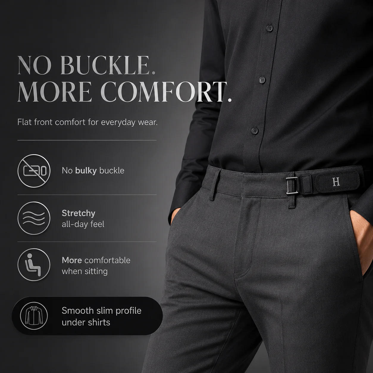 HookTac™ Comfort Stretch Belt