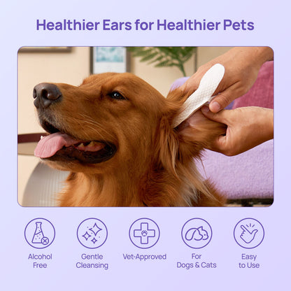 Furcare+ Ear Relief Finger Wipes For Dogs & Cats