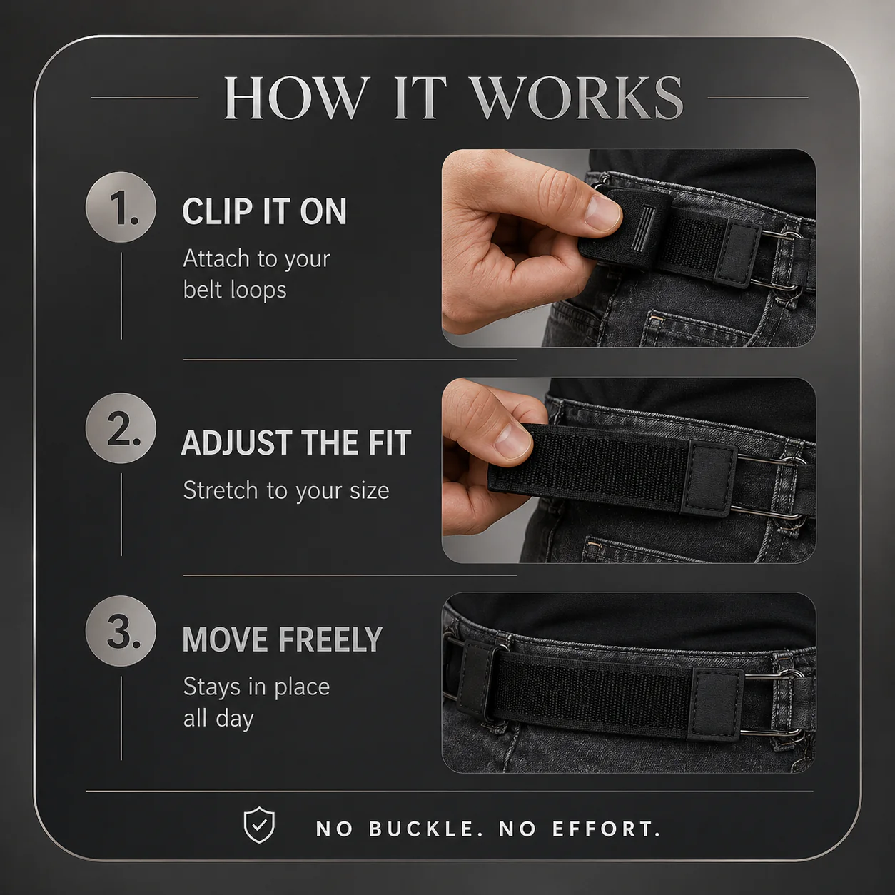 HookTac™ Comfort Stretch Belt